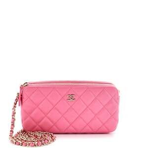 Chanel Double Zip Clutch With Chain #258286C29B